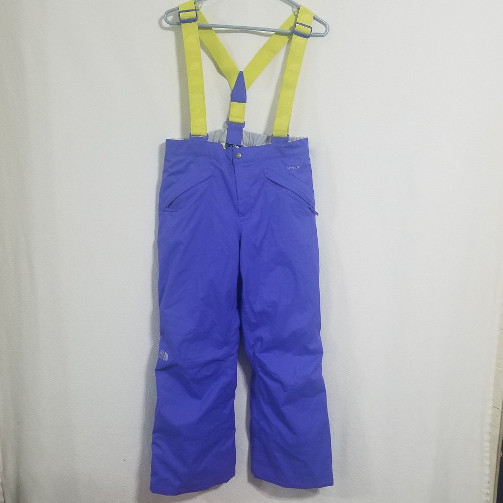 North Face Womens XS Purple Ski Snow Bibs Overalls Snowboard Snowsuit Jumpsuit